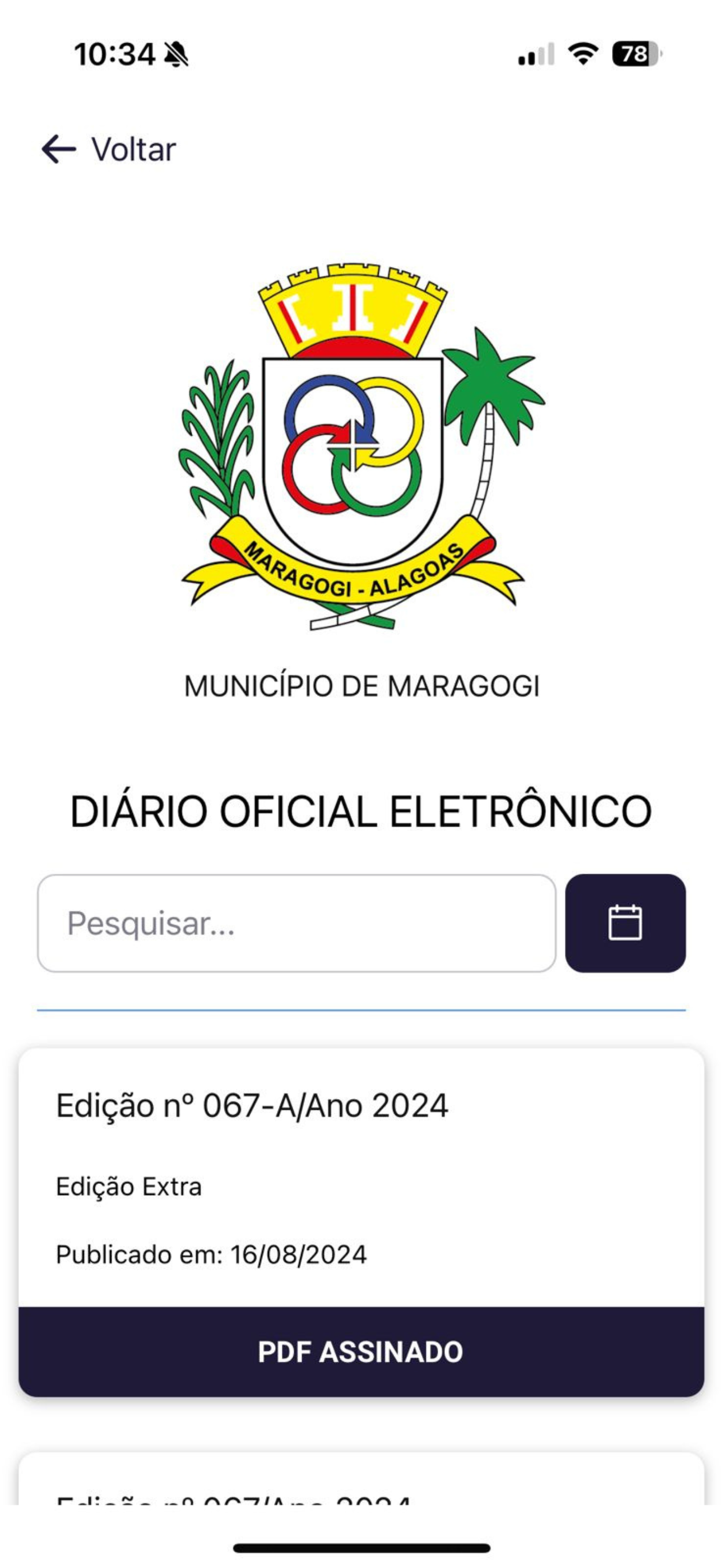 DOMWeb Diário screenshot 3