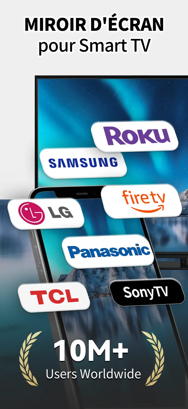 Screenshot #1 pour Partage d'écran ：Caster sur TV