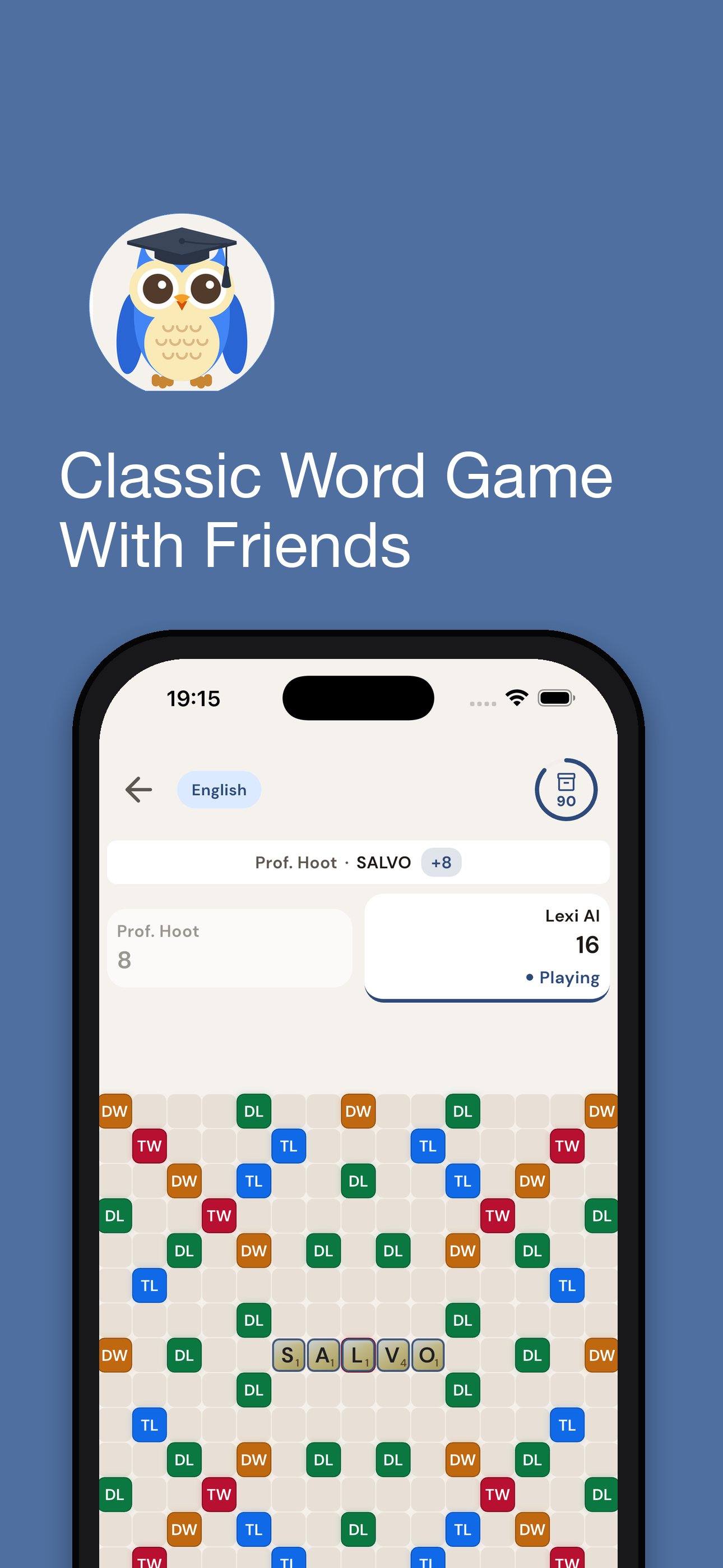 WordSalvo: 2 Player Word Game