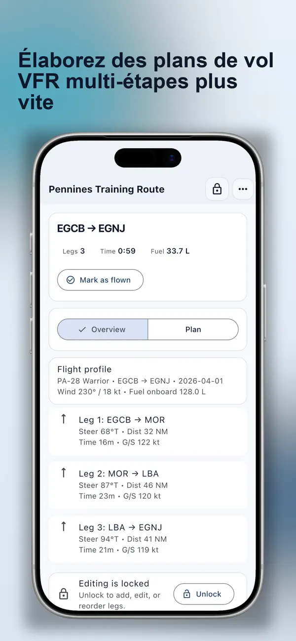 Screenshot #2 pour VFR Wise PLOG — Planificateur