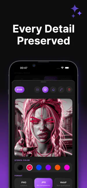 Stencil AI - Tattoo Schablone iPhone screenshot 5