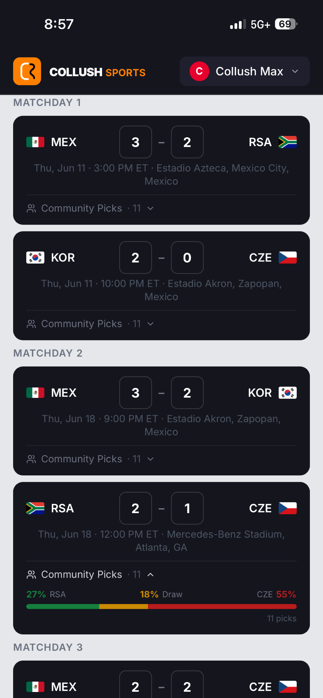 Collush Sports screenshot 6
