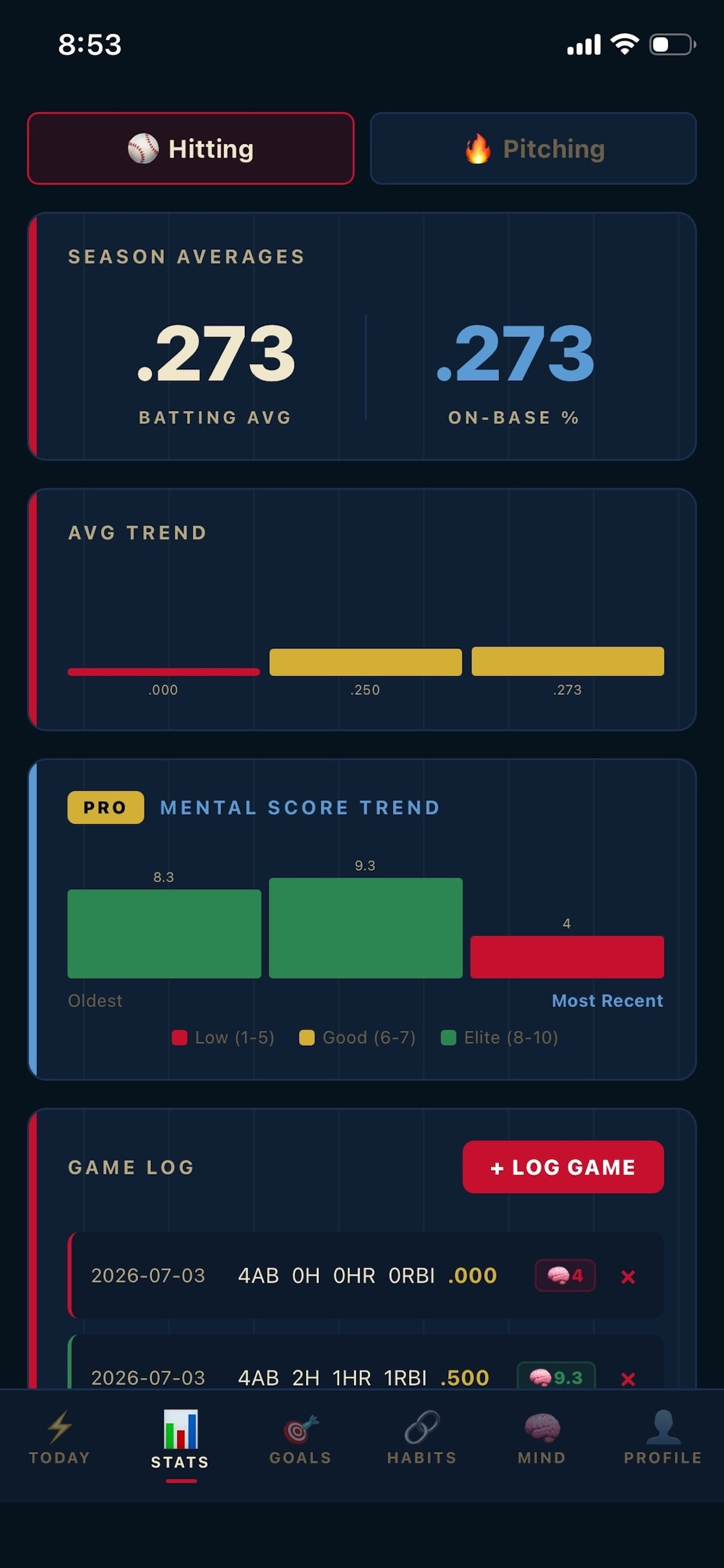 Diamond Tracker: Baseball screenshot 3