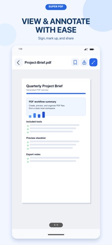 Super PDF: Scanner & Editor Screenshot 2 of 4