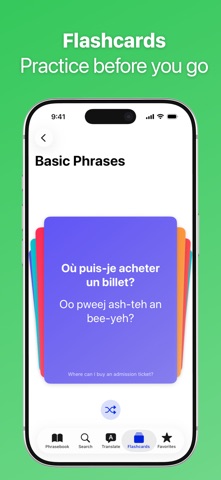 SpeakEasy French Phrasebook screenshot