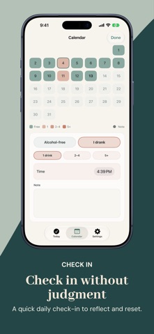 Alcohol Free Tracker iPhone screenshot