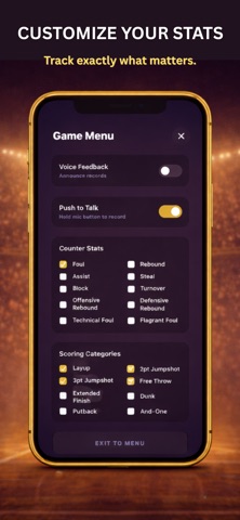 Hooper AI - Stat Tracker iPhone screenshot
