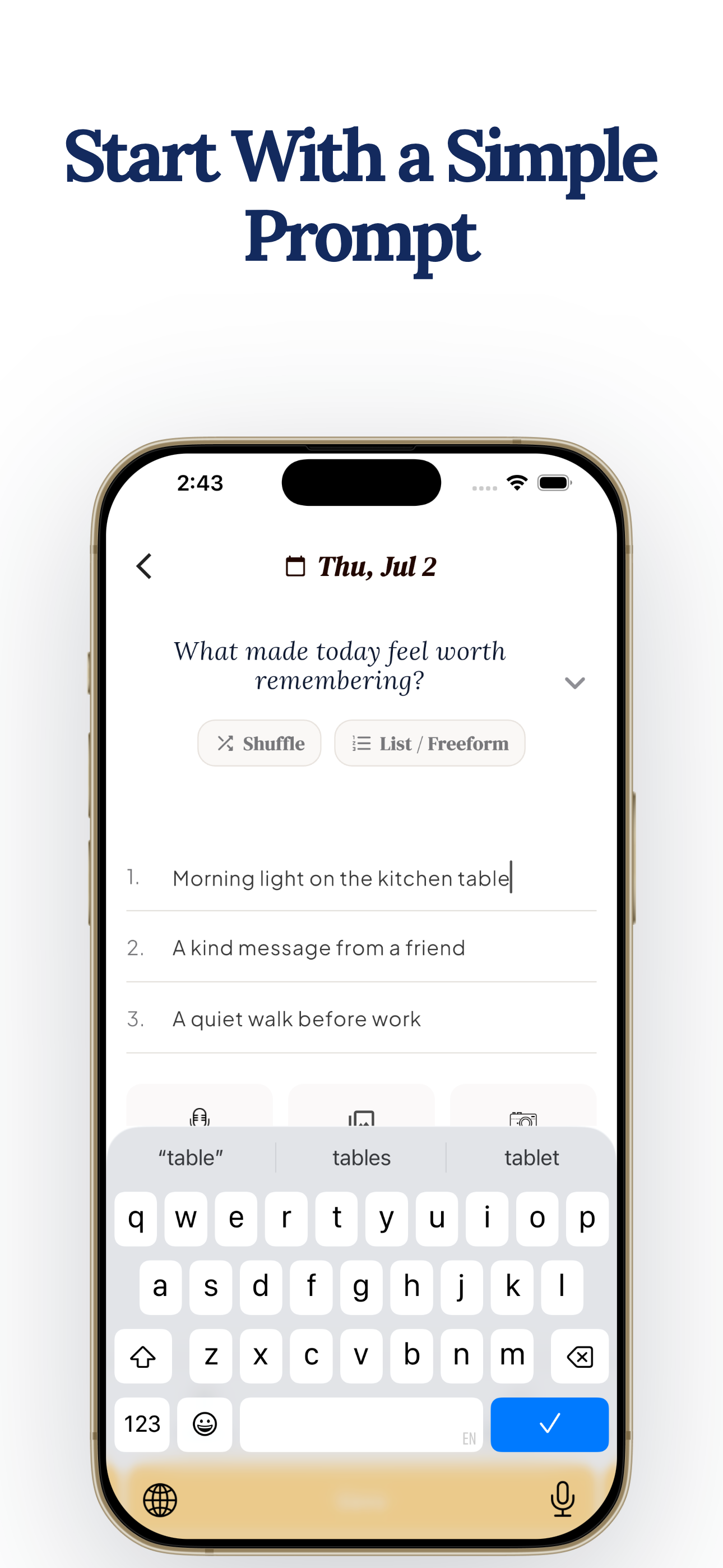Gratitude Journal - Gratly screenshot 3