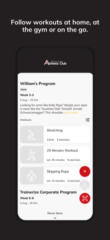 Santa Cruz Athletic Club screenshot