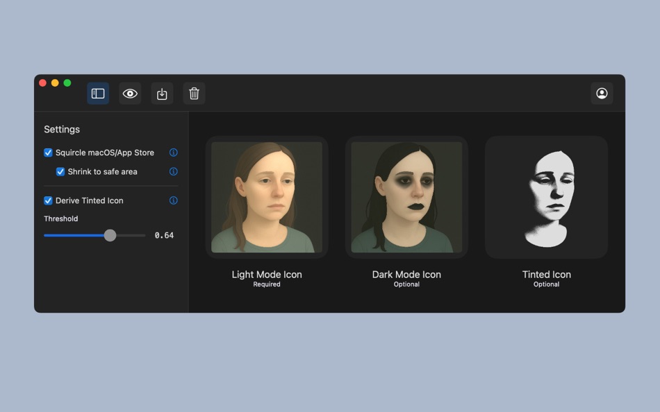 #1. PromoIcon (macOS) Podle: Alejandro Ramirez Aldariz