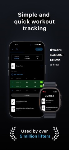 Lyfta: Gym Workout Tracker Log iPhone screenshot 1