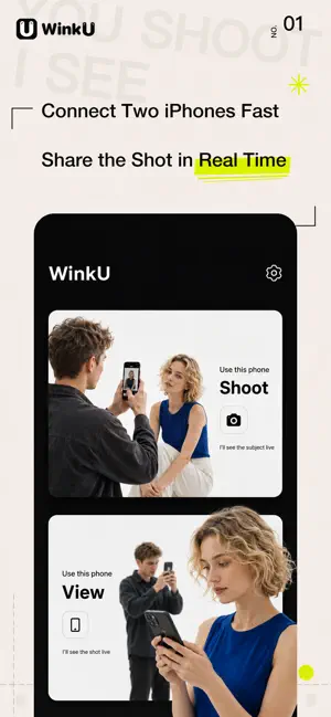 WinkU - Dual Phone Cam Remote screenshot 1