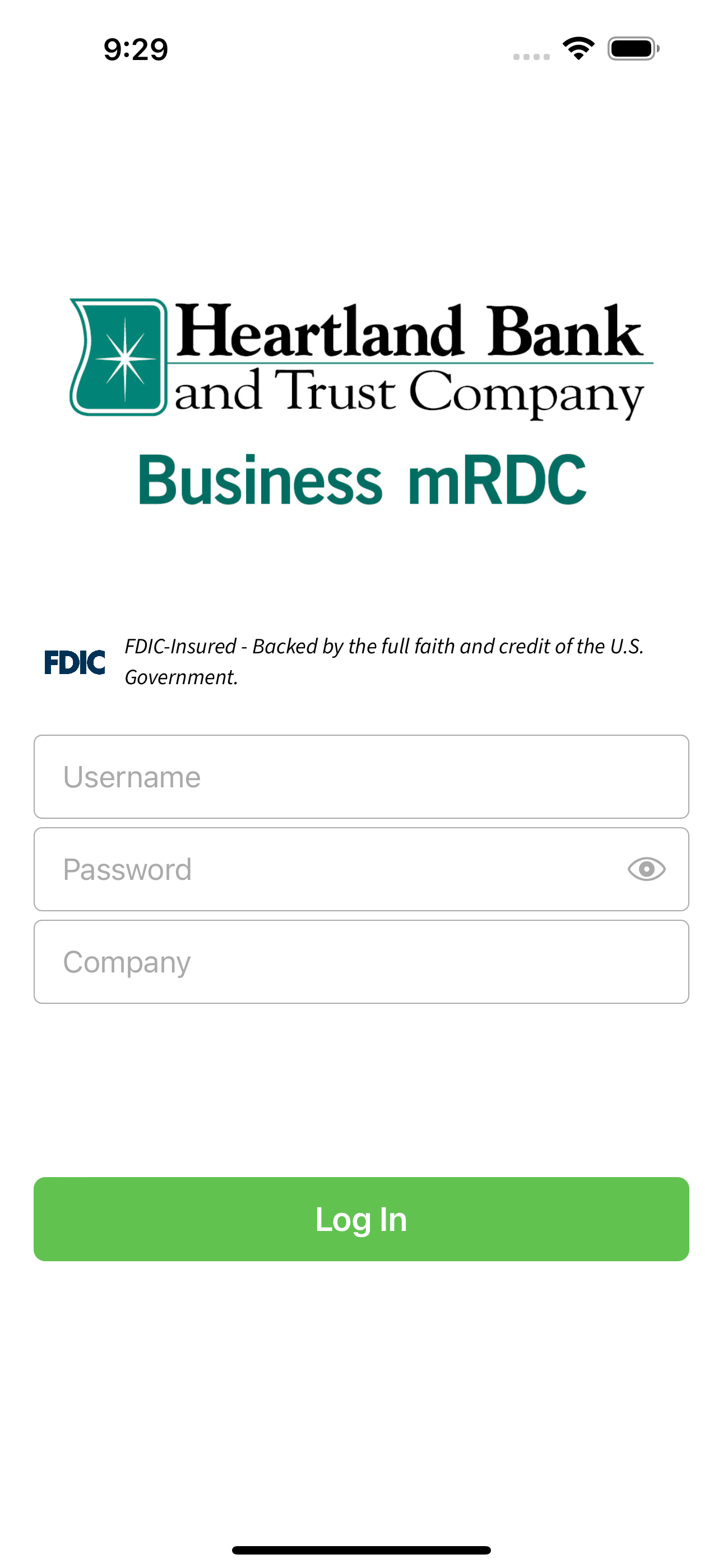 Heartland Bank Business mRDC