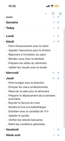 Vendredi iPhone screenshot