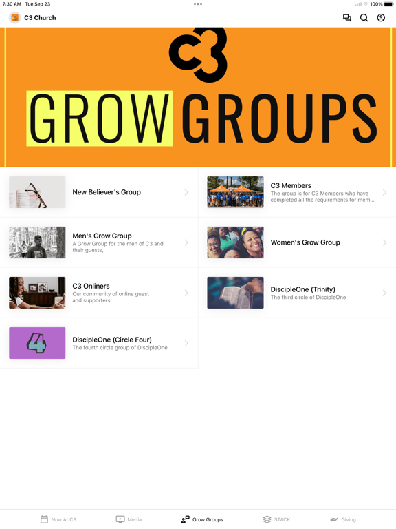 Collective Community Church iPad screenshot 3 - Education app