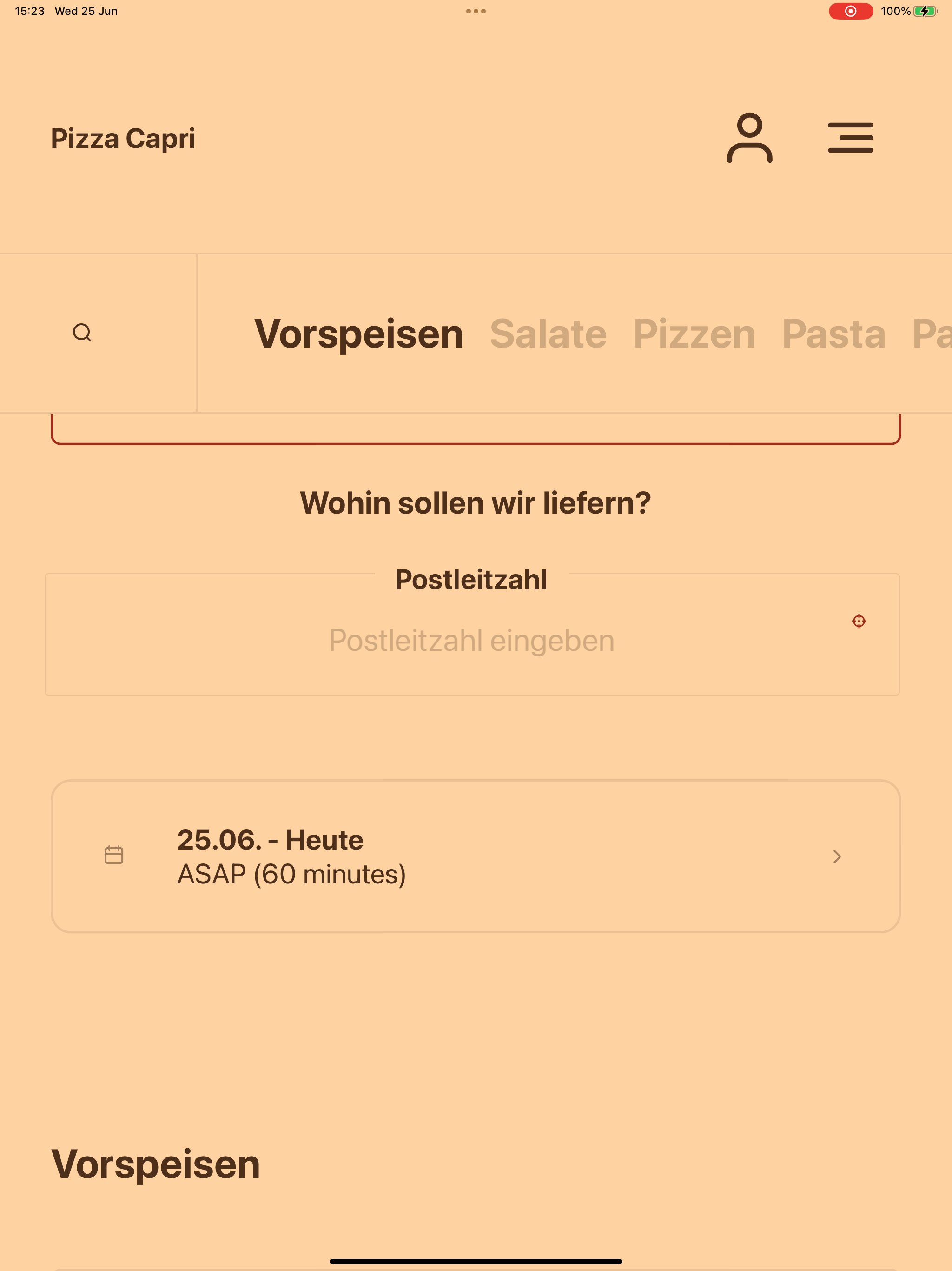 Pizza Capri