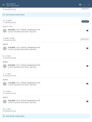Musikschule.Bremen.App iPad screenshot