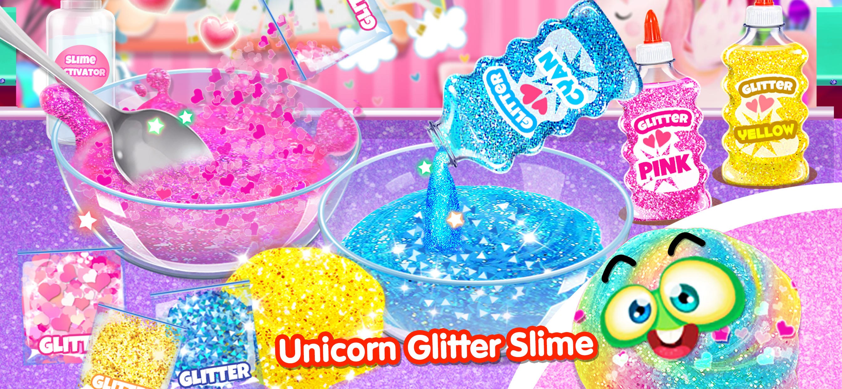 Rare Glitter Dumpling Slime