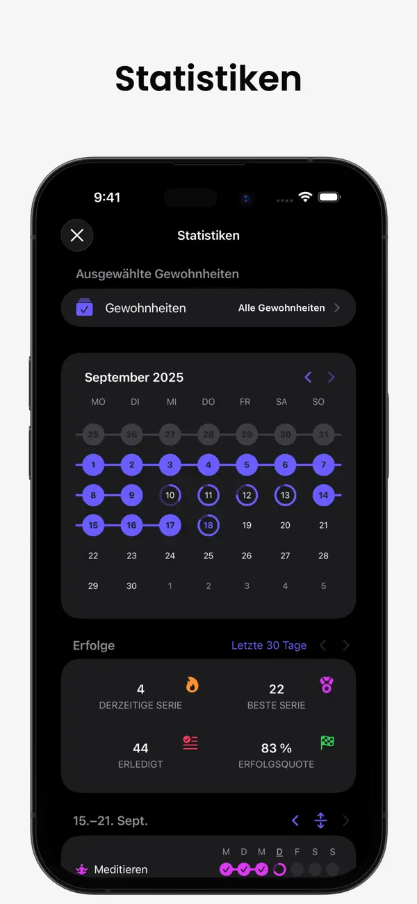 Grit: ADHS Gewohnheitstracker Screenshot 4