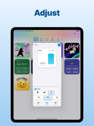 Widget Playground iPad screenshot