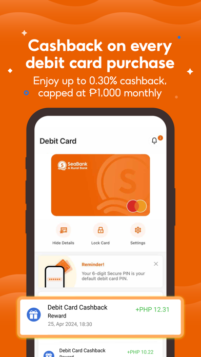 SeaBank PH - Fast&Easy Banking Screenshot 1 - AppWisp.com SeaBank PH - Fast&Easy Banking Screenshot 1 - AppWisp.com