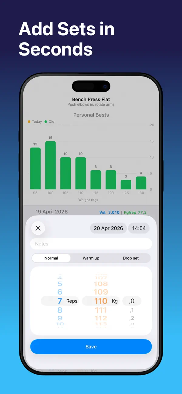 Screenshot #3 pour Gym Gym: Gym Workout Tracker