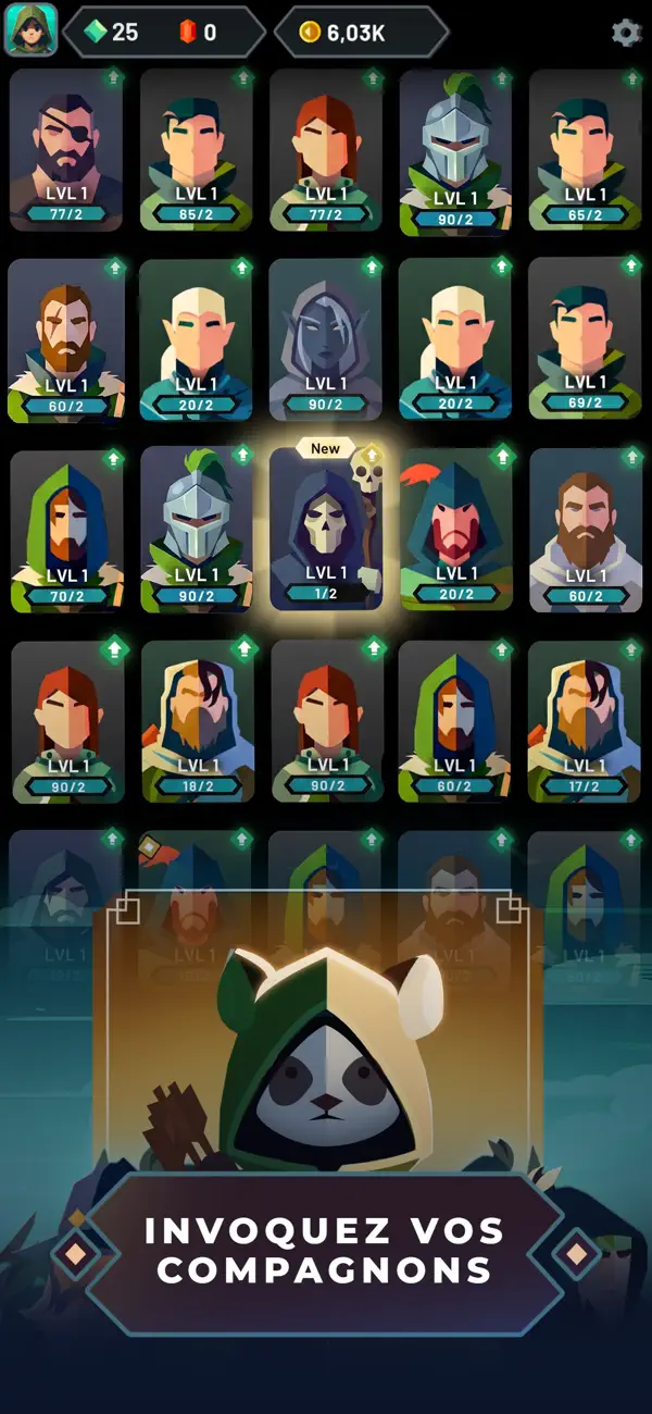 Screenshot #3 pour Arrow Quest: RPG Défense Idle