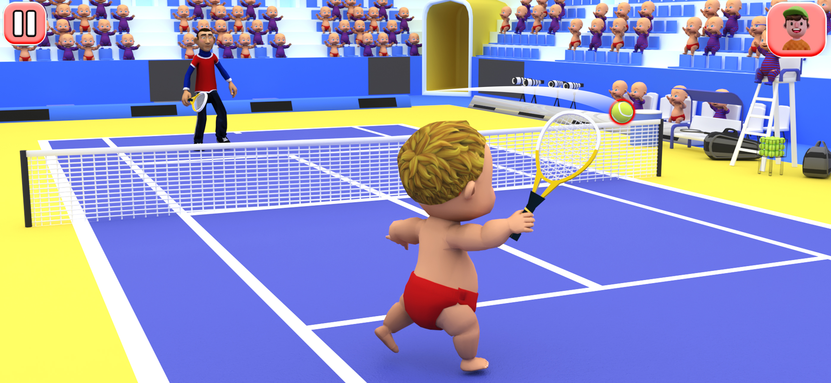 Baby Tennis Champs: Find Daddy