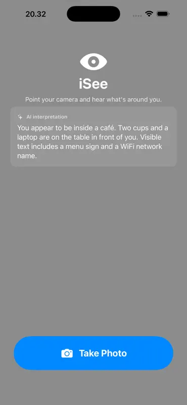 iSee: Your AI assistant screenshot 2 of 2