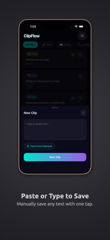 ClipFlow: Clipboard Manager Screenshot 3 of 4