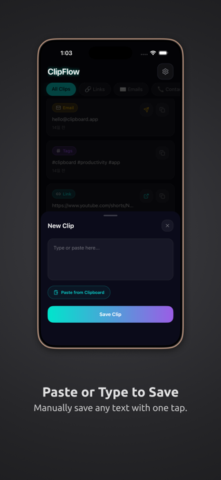 ClipFlow: Clipboard Manager Screenshot 3 of 4
