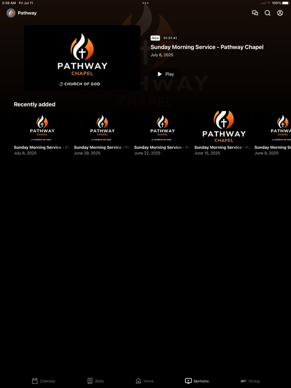 King Pathway Chapel iPad screenshot