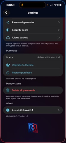 AlphaVAULT Screenshot 7 of 10