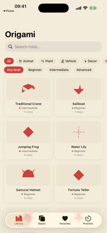 Origami Folds iPhone screenshot