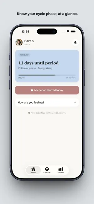 Hush: Period Tracker screenshot 1