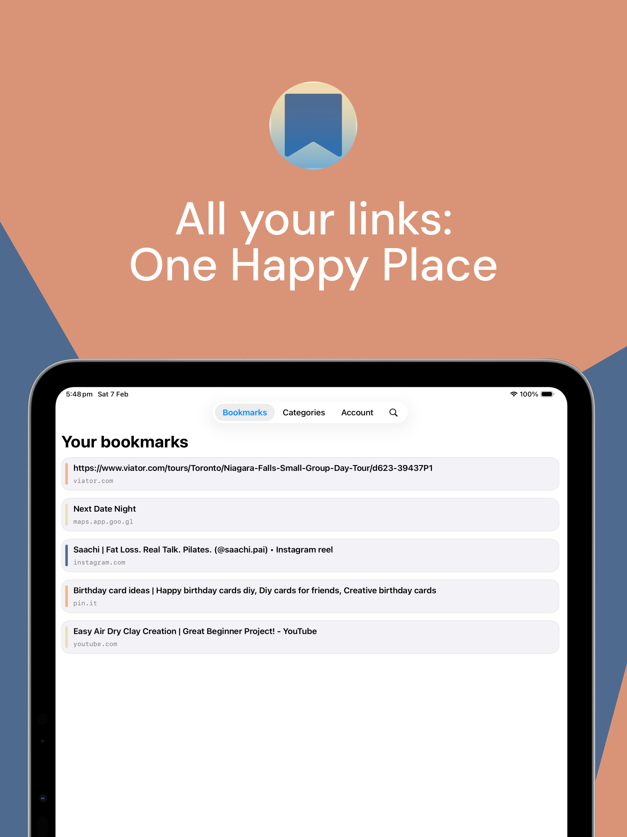 Bookmarky: Save,View,Organize