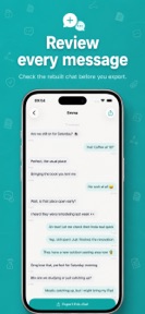 Plus Messenger Chat Export App screenshot