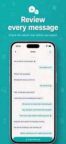 Plus Messenger Chat Export App Screenshot 3 of 5