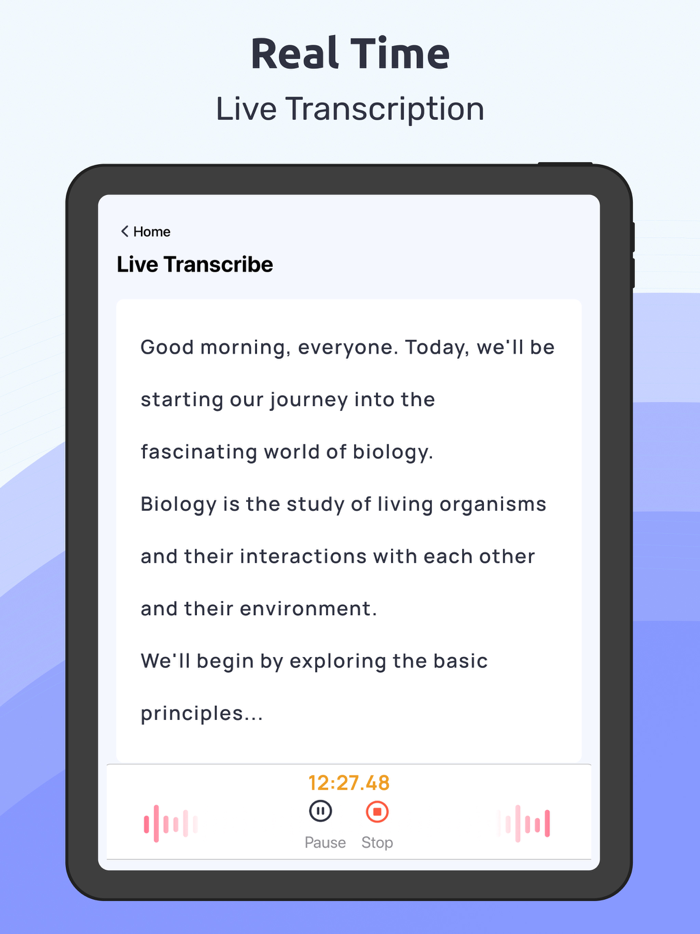 Transcriber Note Voice to Text