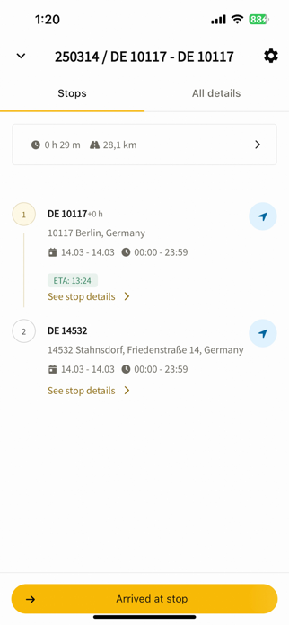 IMPARGO DriverApp Screenshot 3 of 6