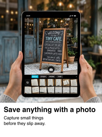 Pictmemo - Photo Notes Camera iPad screenshot