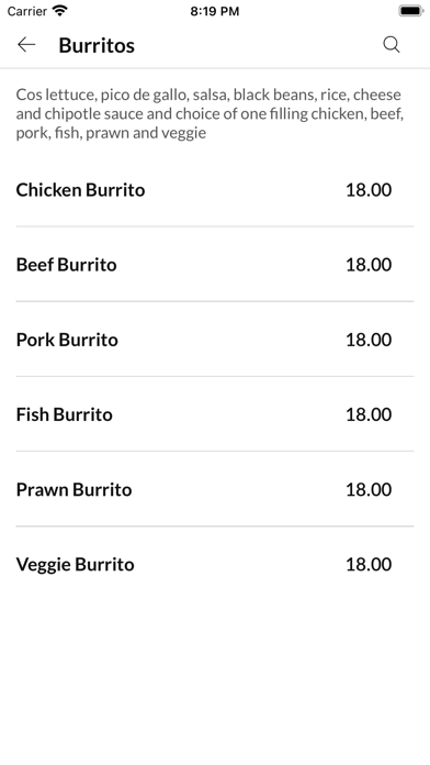 TNT Mexican Restaurant Screenshot