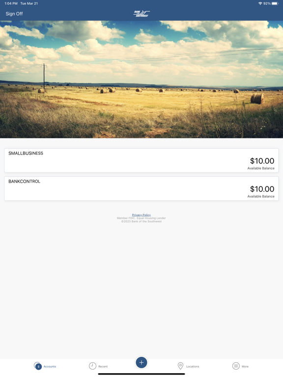 Kennett Trust Bank iPad screenshot 2 - Finance app