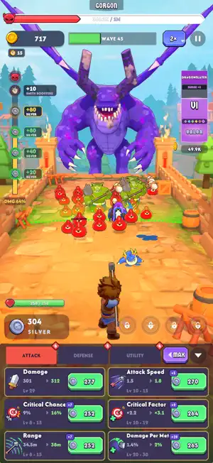 Battle Loop: Idle Defense screenshot 1