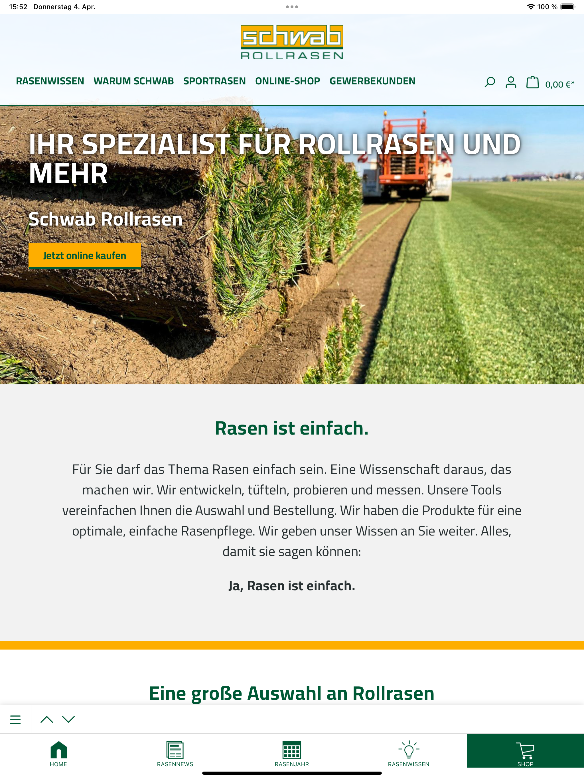 Schwab Rasenpflege App