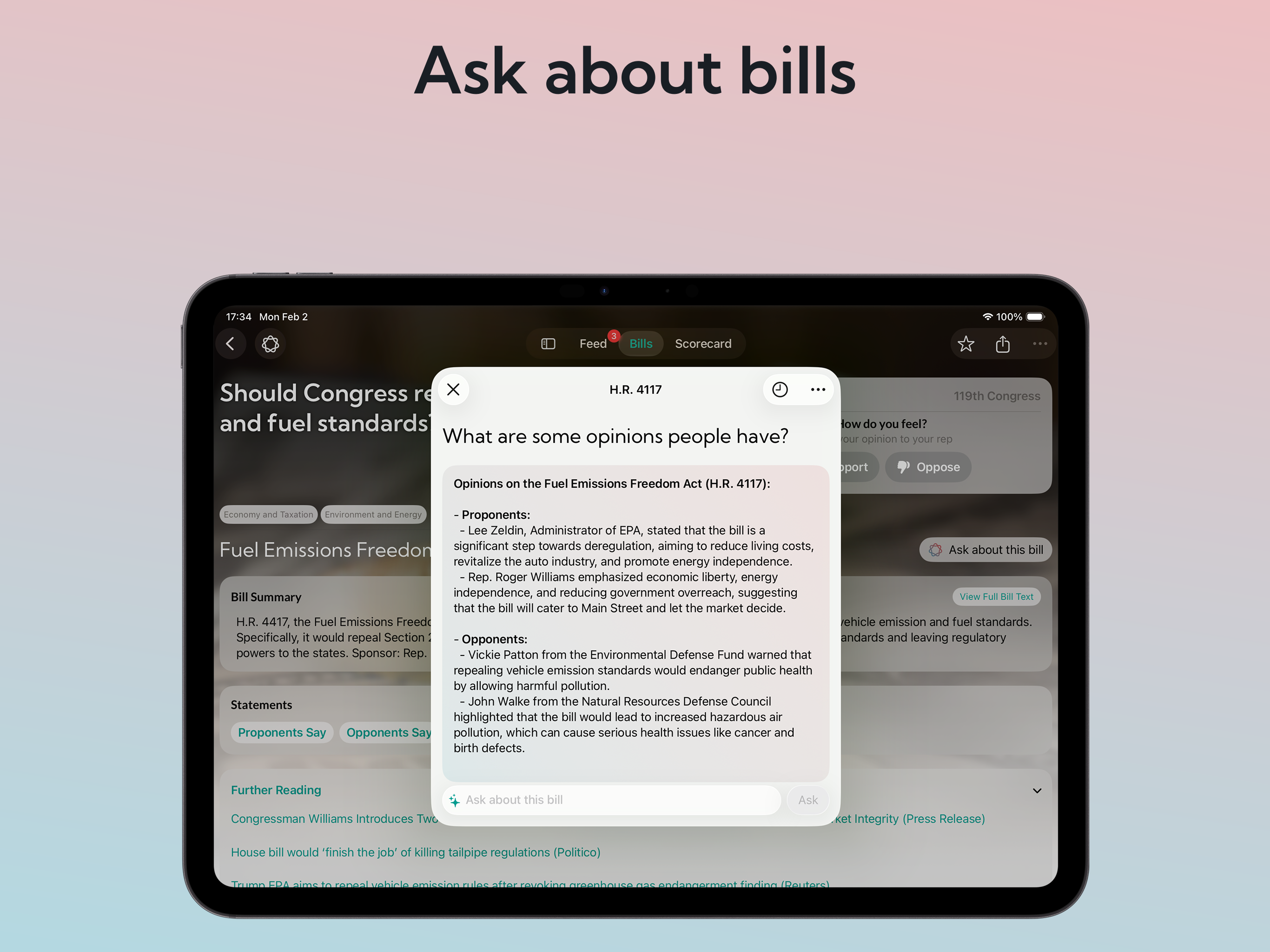 IssueVoter: Congress & Bills screenshot 10