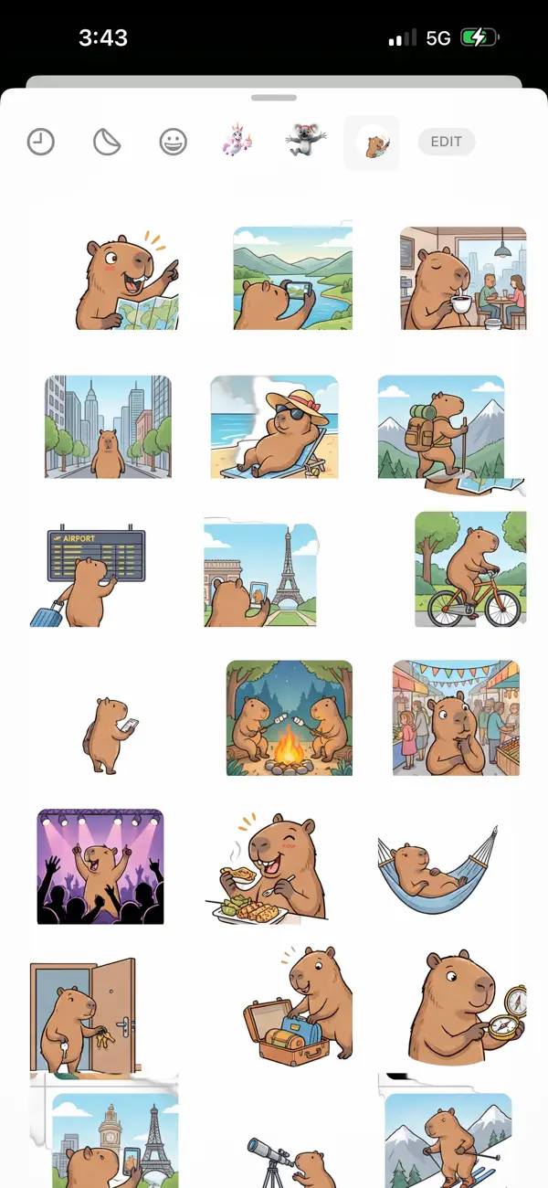 Screenshot #1 pour Check-In Stickers