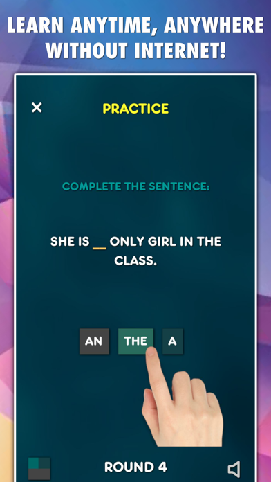 Screenshot #2 pour Articles Grammar Test
