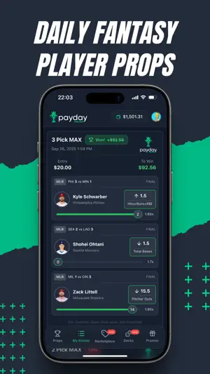 Payday Fantasy - DFS Pick Em screenshot 1