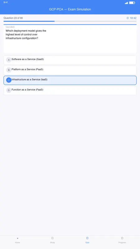 GCP Prof Cloud Architect Prep screenshot 2 of 4
